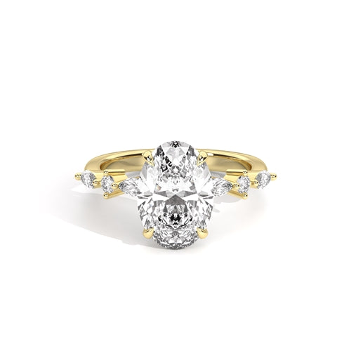 Margeaux 2.56  FVVS2 oval diamond 14k yellow gold Sedona Payment: PART ONE