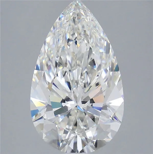 5.10ct Pear Lab Grown Diamond (Colour F, Clarity VVS2, IGI Certified)