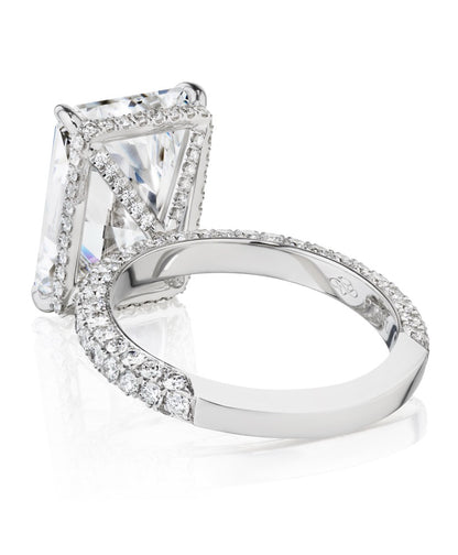 Custom 4.56ct Radiant E VVS2 Lab Diamond Ring