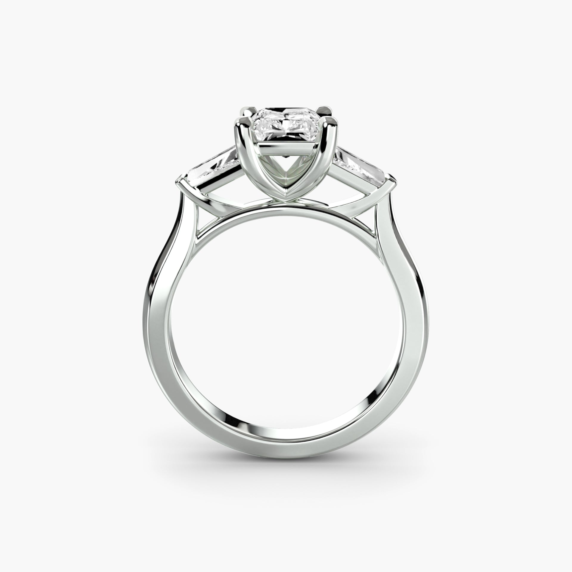 Three-Stone Ring (Baguette Side Stones) 2