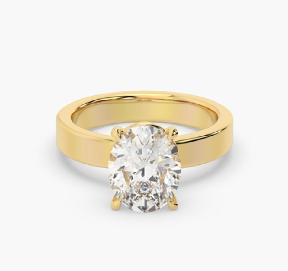 3.50 ct oval E vs1 in the Berlin setting