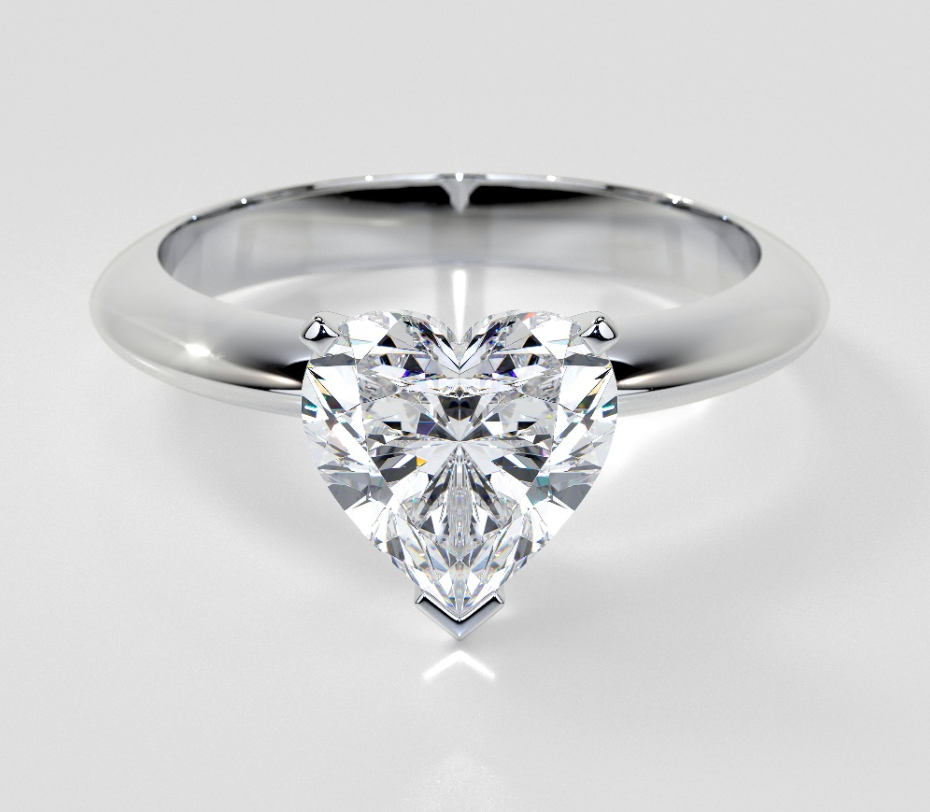 2.53ct D VS1 heart lab diamond