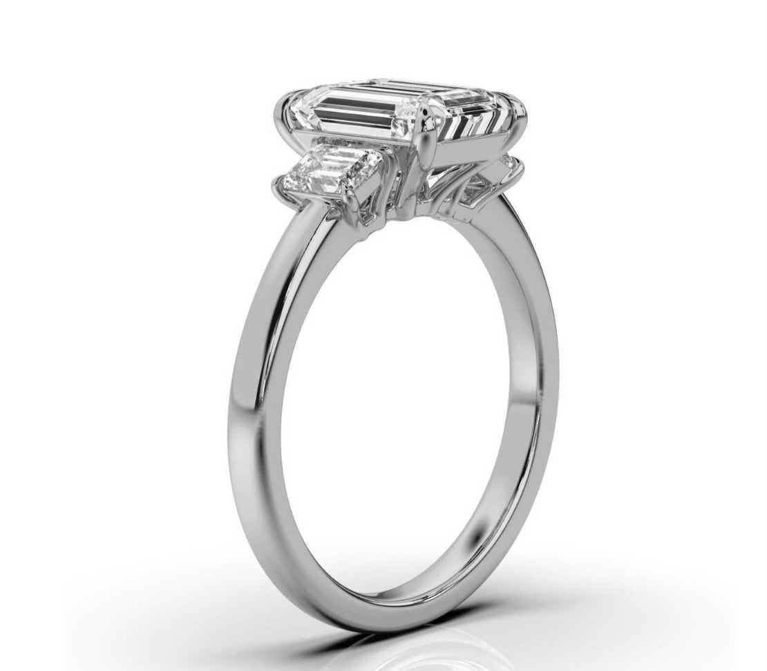 Gatsby Three-Stone Ring