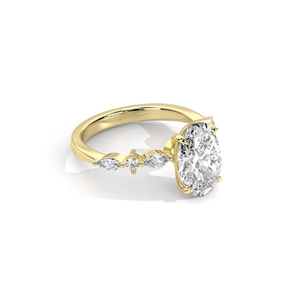 2ct G Oval Lab Diamond Sedona Ring