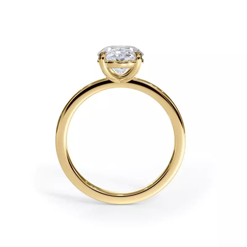 5.33ct Oval Lab Diamond E VS1 in 14k Yellow Gold