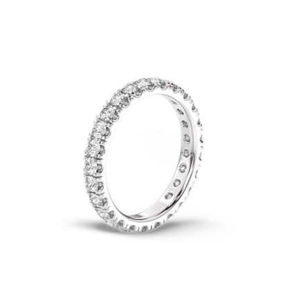 2mm Pave Full Eternity Diamond Band