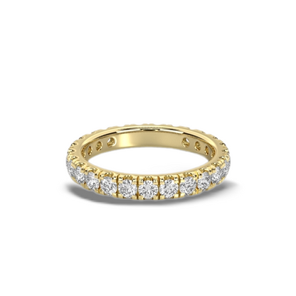 2mm Pave Full Eternity Diamond Band